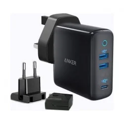 Anker A2033H11 PowerPort III 3-Port 65W Charger - Black
